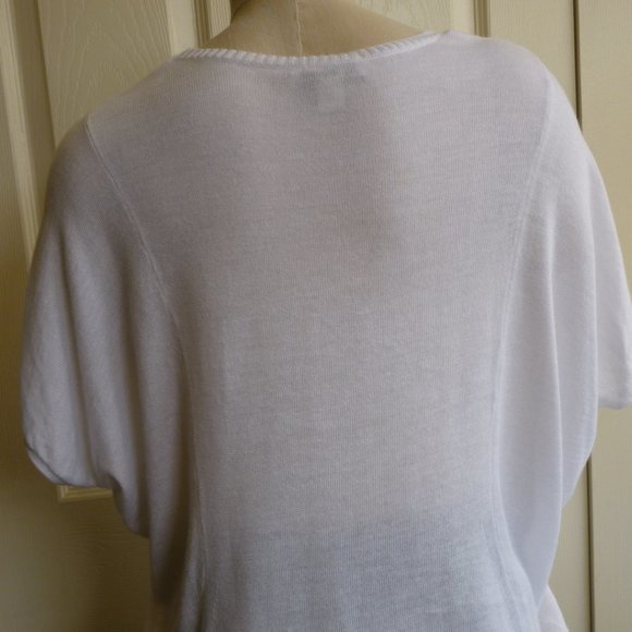 Cold Water Creek: White Dolmen Sleeve Light S - Picture 3 of 9